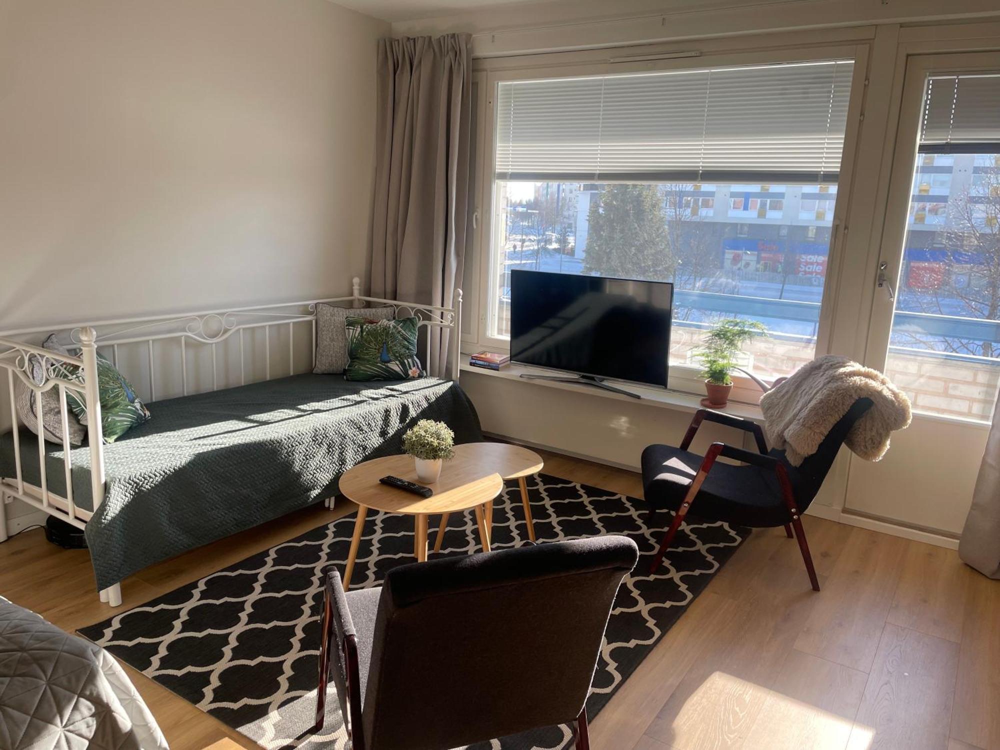 Kiva Majoitus 1-4Hloe, 500M Keskustaan, Parkkipaikka Apartment Оулу Екстериор снимка